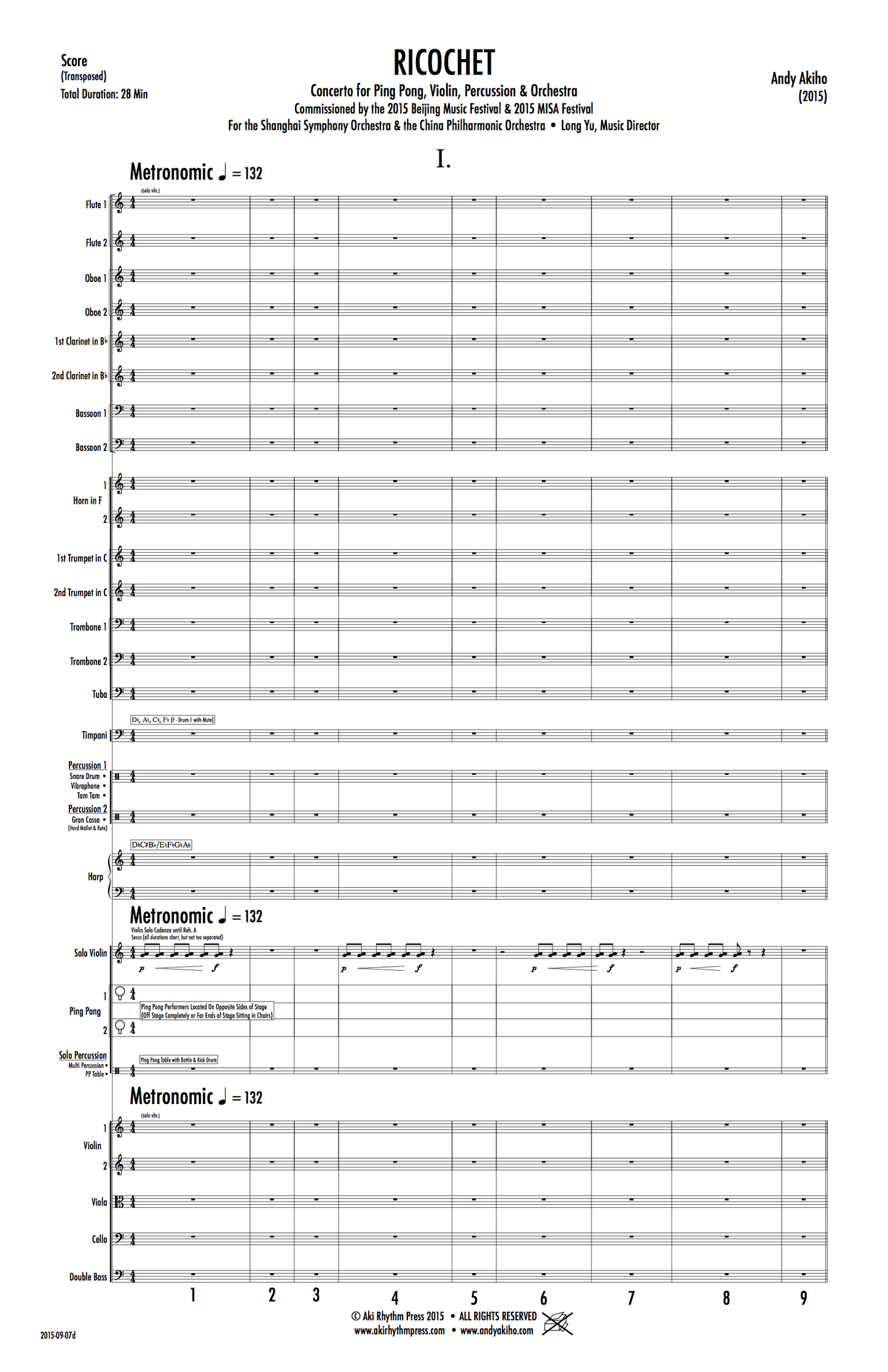 Ricochet/Ping Pong Concerto (Rental)