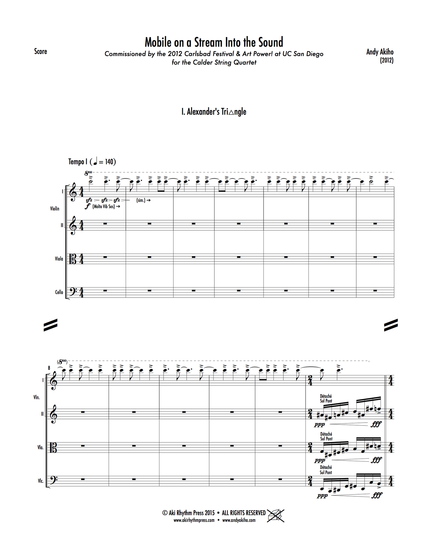 Mobile on a Stream Into the Sound